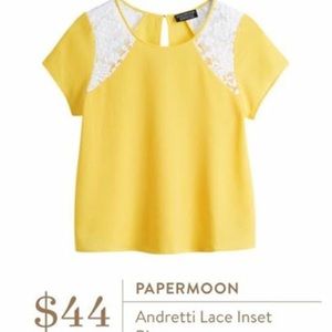 NWT Papermoon For Stitch Fix Andretti Lace Top